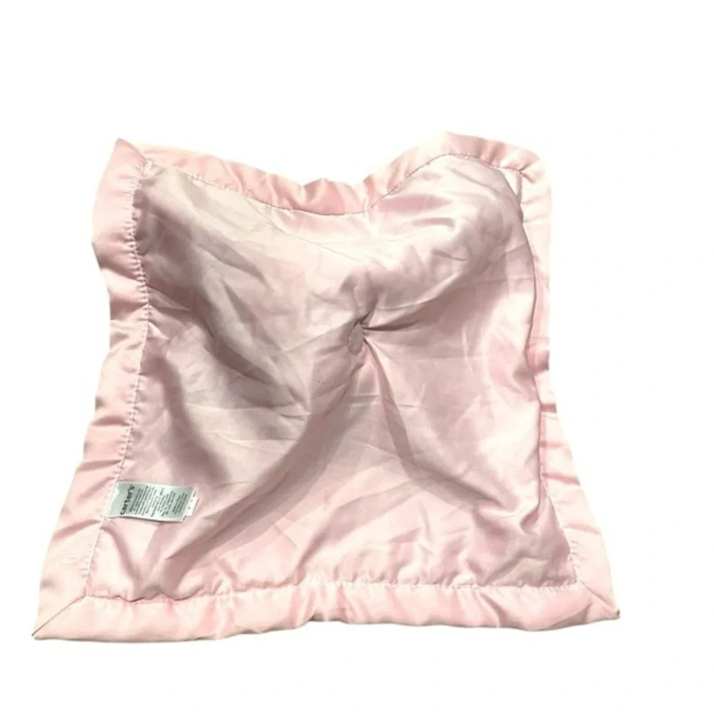 Carters Unicorn Lovey Pink Security Blanket Plush 14”X14” 2016 Lovie Baby Girl‎